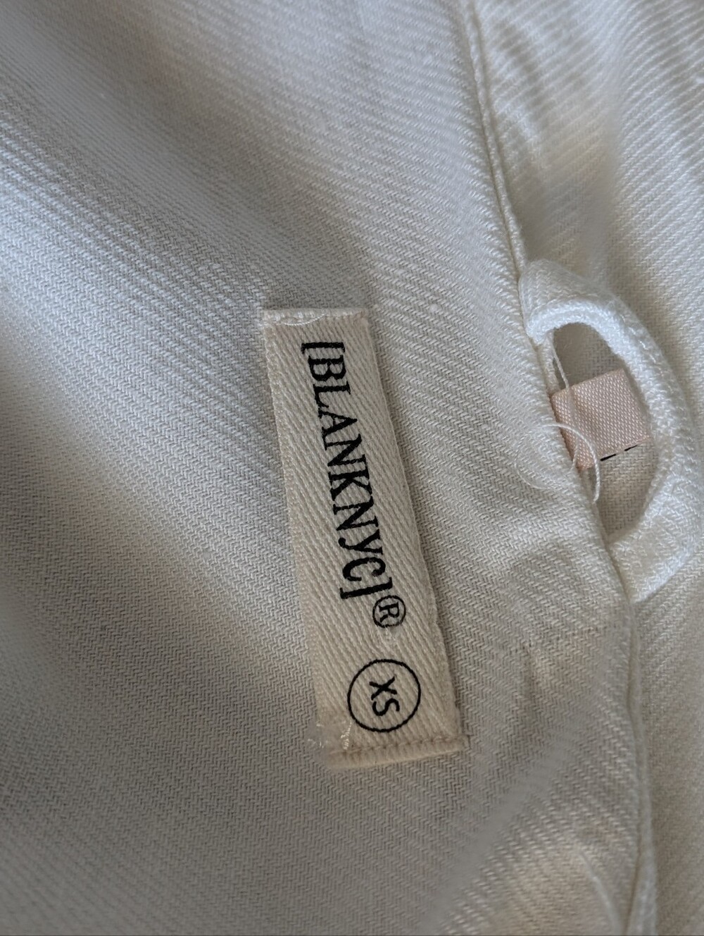 BlankNYC Cream Women's Lightweight Button-Front Utility Jacket XS - Picture 7 of 12